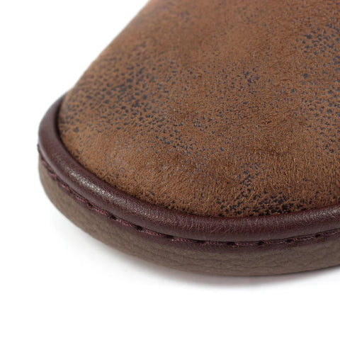 Lazy Dogz Manor II Brown Mens Comfort Fleece Lined Slippers