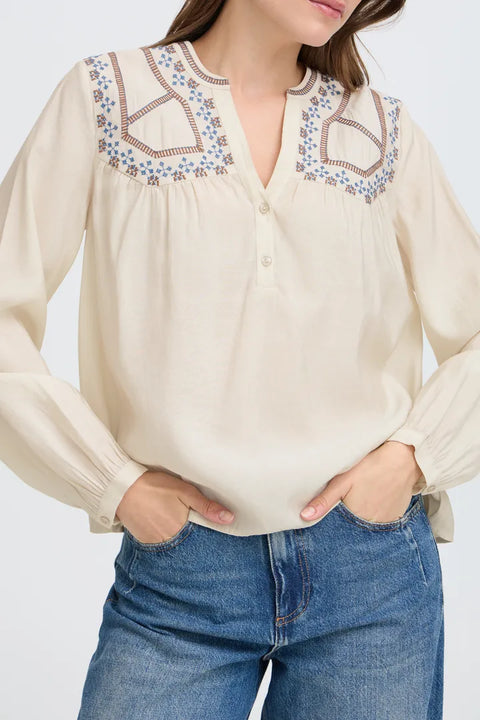 B.Young Womens 20819149 Birch BYIRISA Blouse