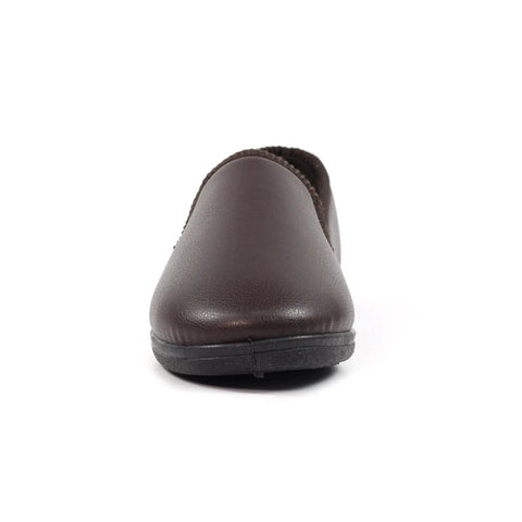 Lazy Dogz Trent II Brown Mens Fleece Lined Comfort Slippers