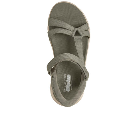 Skechers Slip Ins 141481/SAGE Sage GO WALK Flex Sandal - Illuminate Womens Casual Comfort Hands Free Sandal