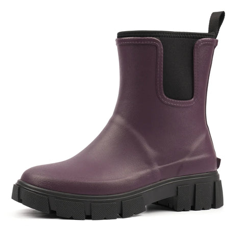 Lunar Lake Plum Womens Ankle Wellington Boots