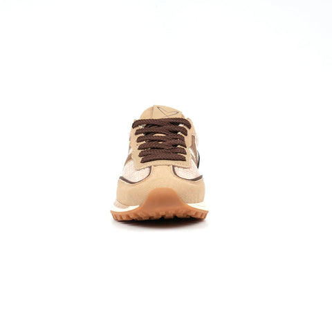 Lunar Jaz Beige Womens Lace Up Trainers
