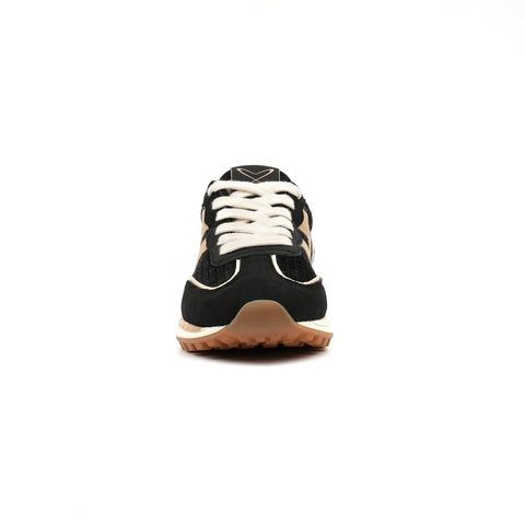 Lunar Jaz Black Womens Lace Up Trainers