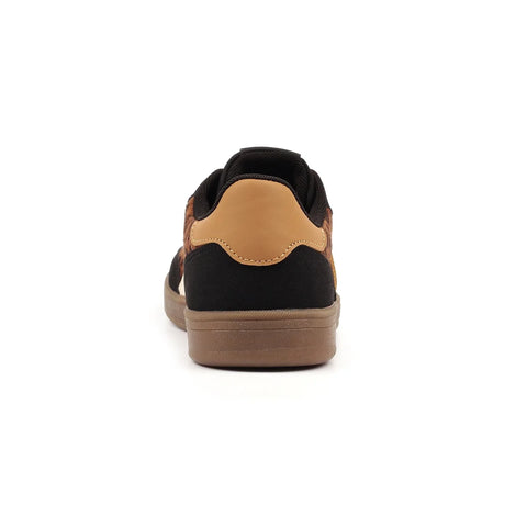 Lunar Jersey Black Womens Lace Up Trainers
