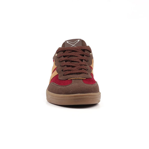 Lunar Jersey Brown Womens Lace Up Trainers