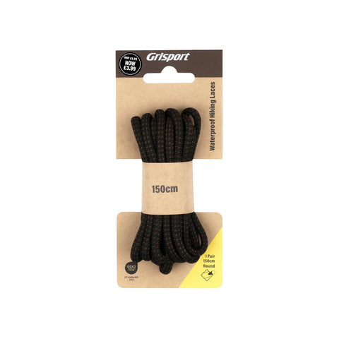 Grisport 150cm Round Brown/Black Waterproof Laces Pair