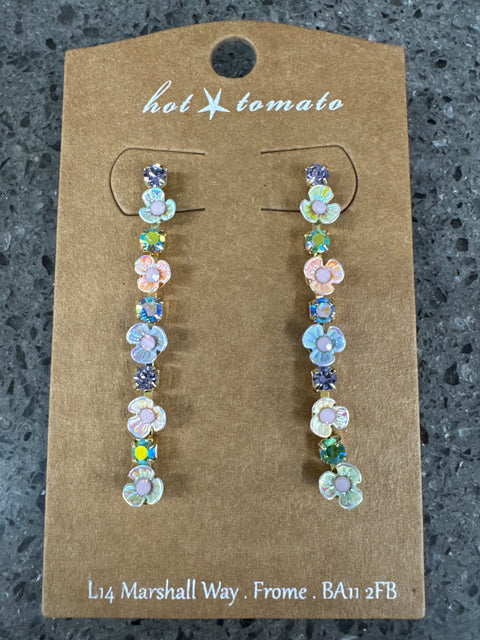 E - Flower Chain - Mixed Sorbet Palette / AB Crystal
