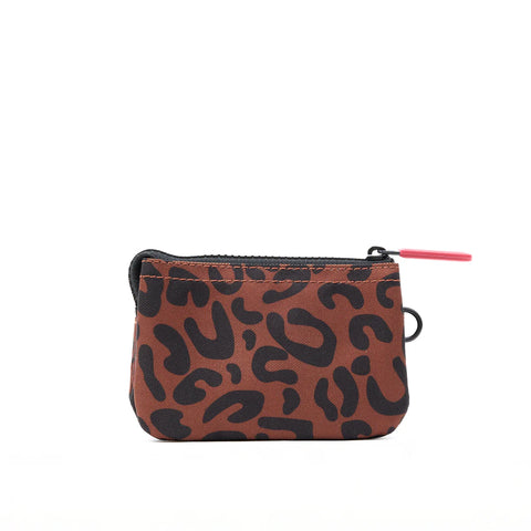 Roka Carnaby Scarlet Leopard Print Recycled Canvas Wallet