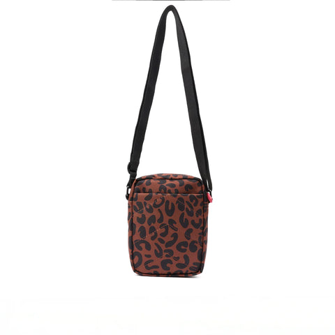 Roka Bond Scarlet Leopard Print Recycled Canvas Crossbody Bag