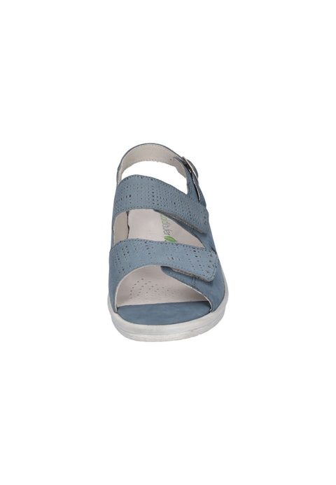 Waldlaufer 811016 305 263 Merle Denver Karin Cantadora Denim Silber Womens M Fitting Touch Fastening M Fitting Sandals
