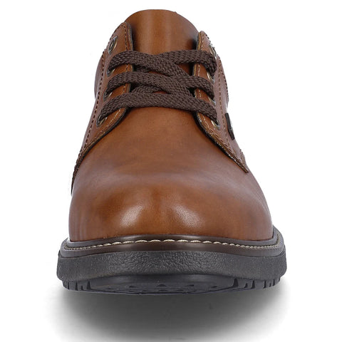 Rieker 33101-24 Brown Mens Water Repellent Casual Comfort Lace Up Shoes