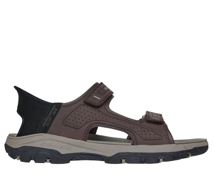 Skechers Slip Ins 205289/CHOC Chocolate Relaxed Fit Tresmen Reece Mens Casual Comfort Hands Free Slip On Sandals