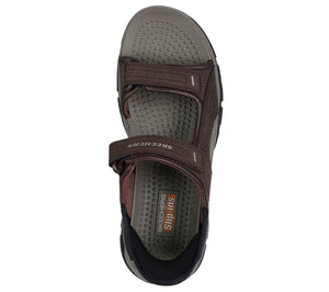 Skechers Slip Ins 205289/CHOC Chocolate Relaxed Fit Tresmen Reece Mens Casual Comfort Hands Free Slip On Sandals
