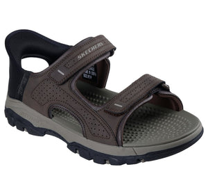 Skechers Slip Ins 205289/CHOC Chocolate Relaxed Fit Tresmen Reece Mens Casual Comfort Hands Free Slip On Sandals