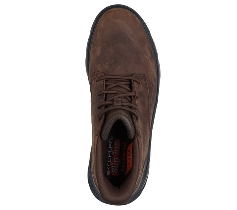 Skechers Slip - Ins 205514/COC Cocoa Relaxed Fit Arch Fit Garza Casual Comfort Hands Free Boots