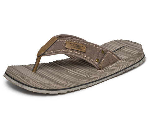 Skechers 205719/BRN Brown Quill Mens Toe Post Sporty Flip Flops