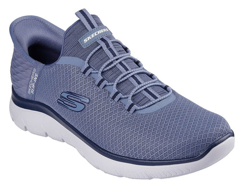Skechers Slip Ins 232457/SLT Slate Summits - High Range Mens Casual Comfort Hands Free Slip On Elastic Lace Trainers