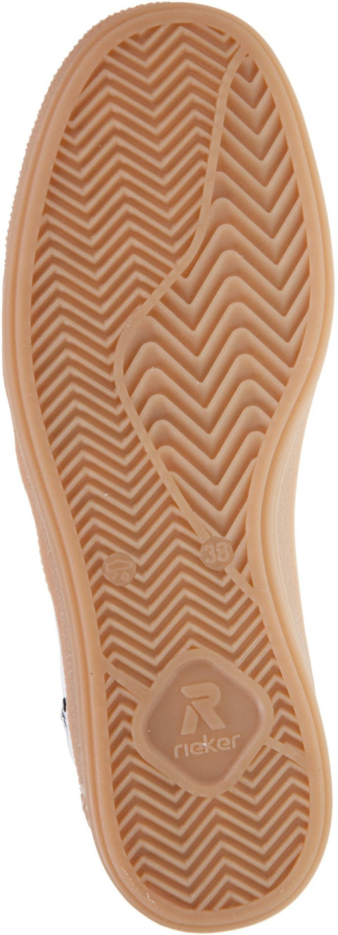 Rieker W2200-80 White Womens Casual Comfort Lace Up Trainers