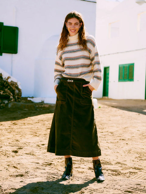 B.YOUNG BYDASIK A SKIRT 20818096 OLIVE