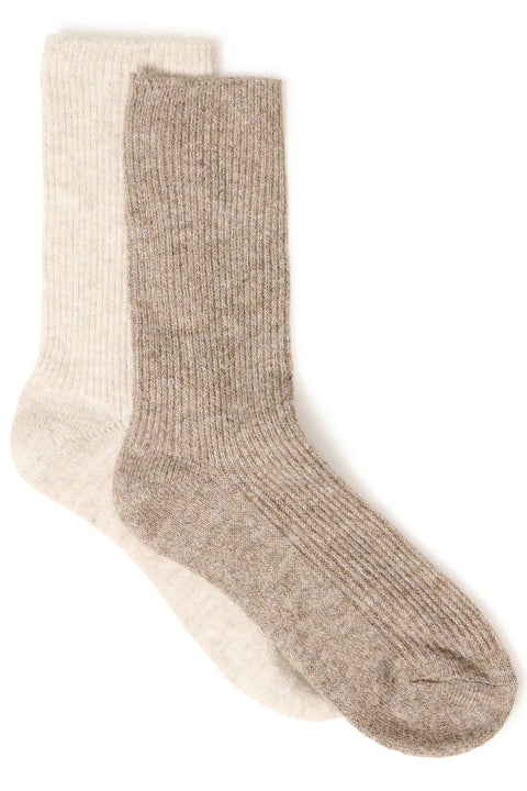 B.YOUNG BYVISOXY 2 PACK SOCKS 20818401 WHITE / NATURAL Size EU 39-41