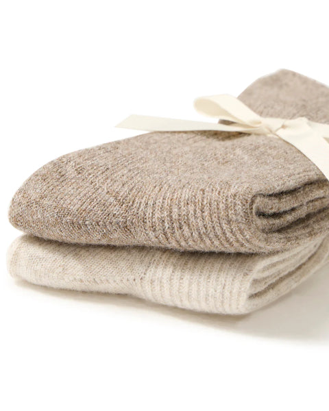 B.YOUNG BYVISOXY 2 PACK SOCKS 20818401 WHITE / NATURAL Size EU 36-38