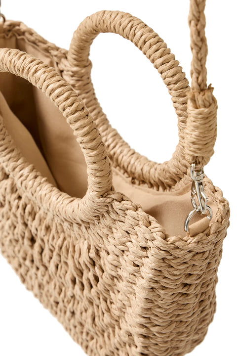 B.Young 20818876 Byvashti Natural Straw Bag