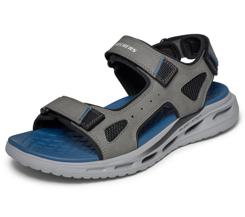 Skechers 211371/CHAR Charcoal Orvan SD Gamble Mens Casual Comfort Touch Fastening Slip On Sandals