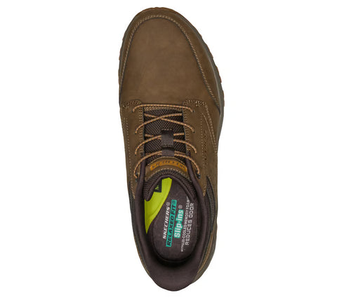 Skechers Slip - Ins 211448/LTBR Light Brown Slade Ultra - Ronan Mens Relaxed Fit Casual Comfort Hands Free Slip On Shoes
