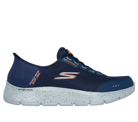 Skechers Slip Ins 216330/NVY Navy Go Walk Flex - 100% Waterproof Mens Casual Comfort Hands Free Slip On Elastic Lace Trainers