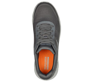 Skechers 216486/GYCC Grey Charcoal Mens Go Walk Flex- Remark Casual Comfort Slip On Elastic Lace Trainers