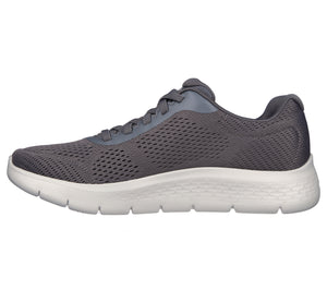 Skechers 216486/GYCC Grey Charcoal Mens Go Walk Flex- Remark Casual Comfort Slip On Elastic Lace Trainers