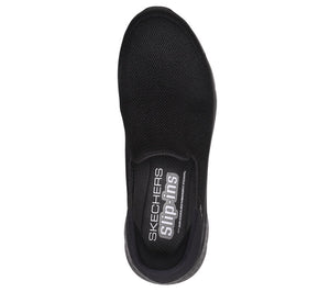 Skechers Slip - Ins 216491/BBK Black Mens Go Walk Flex Hands Free Slip On Trainers