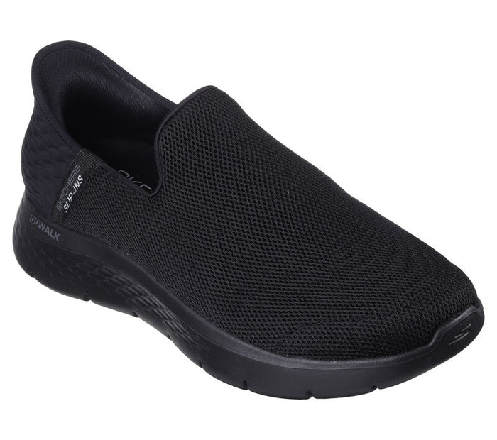 Skechers Slip - Ins 216491/BBK Black Mens Go Walk Flex Hands Free Slip On Trainers