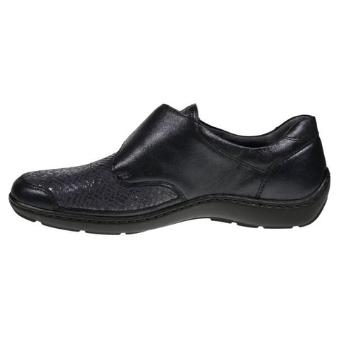 Waldlaufer 496H31 330 194 Henni Bronx Perustretch Bronx Notte Womens Leather Touch Fastening Shoes