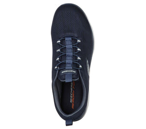 Skechers 232186/NVY Navy Mens Casual Comfort Elastic Lace Trainers