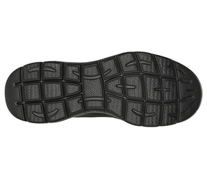 Skechers Slip Ins 232457/BBK Black Mens Casual Comfort Slip On Elastic Lace Trainers