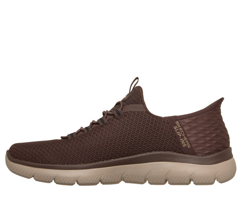 Skechers Slip - Ins 232457/CHOC Chocolate Summits High Range Mens Casual Comfort Hands Free Slip On Shoes