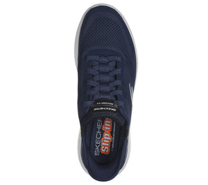 Skechers Slip - Ins 232459/NVY Navy Bounder 2.0 Emerged Mens Casual Comfort Hands Free Slip On Trainers