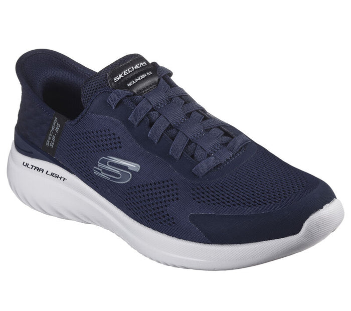 Skechers Slip - Ins 232459/NVY Navy Bounder 2.0 Emerged Mens Casual Comfort Hands Free Slip On Trainers