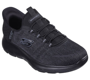 Skechers Slip Ins 232469/BBK Black Summits - Key Pace Mens Casual Comfort Hands Free Slip On Trainers