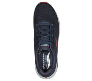 Skechers 232601/NVRD Navy Red Mens Arch Fit- Takar Casual Comfort Lace Up Trainers