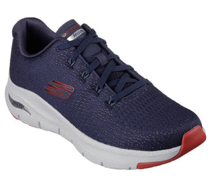 Skechers 232601/NVRD Navy Red Mens Arch Fit- Takar Casual Comfort Lace Up Trainers