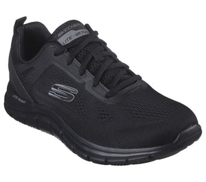 Skechers 232698/BBK Black Track - Border Mens Casual Comfort Lace Up Trainers