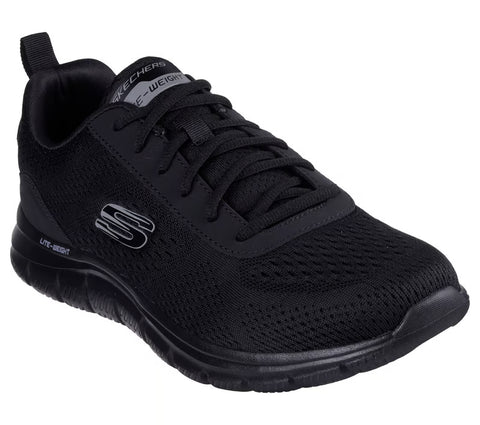 Skechers 232758/BBK Black Track - Leshur Mens Casual Comfort Lace Up Trainers