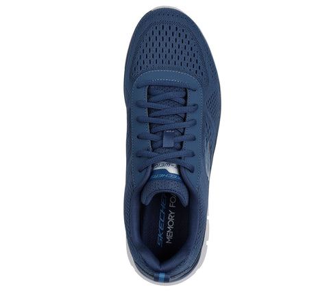 Skechers 232758/BLU Blue Track - Leshur Mens Casual Comfort Lace Up Trainers