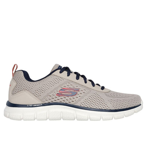 Skechers 232758/TPNV Taupe Navy Track - Leshur Mens Casual Comfort Lace Up Trainers