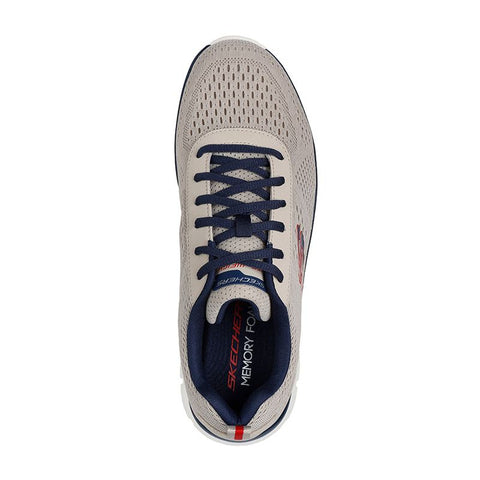 Skechers 232758/TPNV Taupe Navy Track - Leshur Mens Casual Comfort Lace Up Trainers
