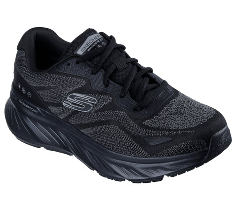 Skechers 232842/BBK Black Edgeride - Konzo Mens Waterproof Casual Comfort Lace Up Trainers