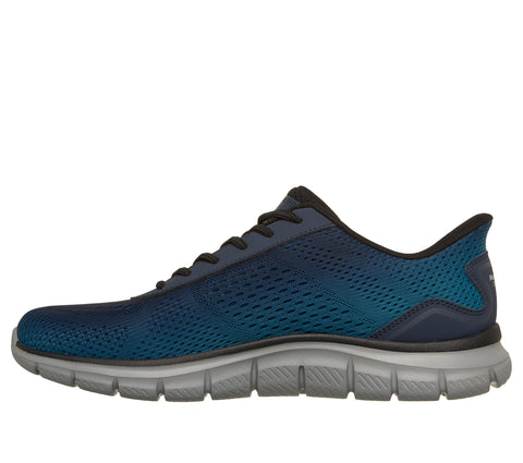 Skechers  Slip - Ins 233038/NVBL Navy Blue Track - Revno Mens Casual Comfort  Hands Free Slip On Trainers