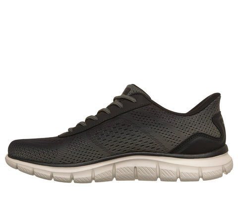 Skechers Slip - Ins 233038/OLBK Olive Black Track - Revno Mens Casual Comfort Hands Free Slip On Trainers
